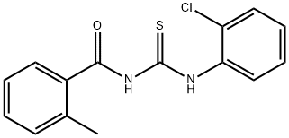 N-(2-chlorophenyl)-N'-(2-methylbenzoyl)thiourea Structure