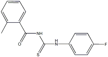 N-(4-fluorophenyl)-N'-(2-methylbenzoyl)thiourea|