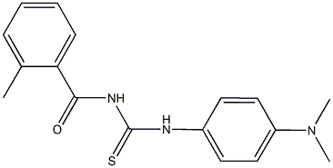 N-[4-(dimethylamino)phenyl]-N'-(2-methylbenzoyl)thiourea Structure