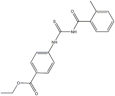 ethyl 4-({[(2-methylbenzoyl)amino]carbothioyl}amino)benzoate Structure