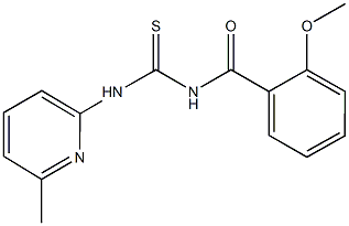 N-(2-methoxybenzoyl)-N'-(6-methyl-2-pyridinyl)thiourea Struktur