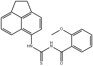 N-(1,2-dihydro-5-acenaphthylenyl)-N'-(2-methoxybenzoyl)thiourea Structure