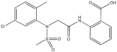 333741-66-5 2-({[5-chloro-2-methyl(methylsulfonyl)anilino]acetyl}amino)benzoic acid