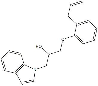 1-(2-allylphenoxy)-3-(1H-benzimidazol-1-yl)-2-propanol Struktur