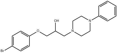 1-(4-bromophenoxy)-3-(4-phenyl-1-piperazinyl)-2-propanol,333747-15-2,结构式