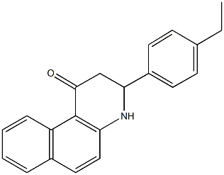 3-(4-ethylphenyl)-3,4-dihydrobenzo[f]quinolin-1(2H)-one Structure