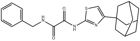 N~1~-[4-(1-adamantyl)-1,3-thiazol-2-yl]-N~2~-benzylethanediamide Struktur