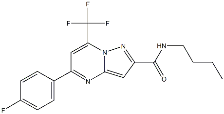 N-butyl-5-(4-fluorophenyl)-7-(trifluoromethyl)pyrazolo[1,5-a]pyrimidine-2-carboxamide Structure