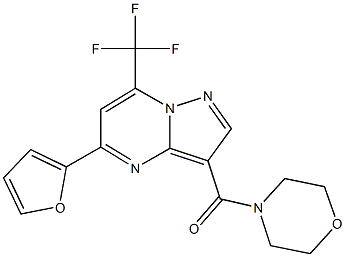 5-(2-furyl)-3-(4-morpholinylcarbonyl)-7-(trifluoromethyl)pyrazolo[1,5-a]pyrimidine|