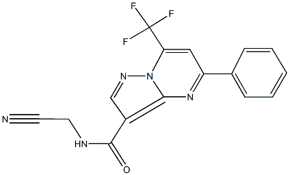 N-(cyanomethyl)-5-phenyl-7-(trifluoromethyl)pyrazolo[1,5-a]pyrimidine-3-carboxamide|