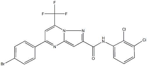 5-(4-bromophenyl)-N-(2,3-dichlorophenyl)-7-(trifluoromethyl)pyrazolo[1,5-a]pyrimidine-2-carboxamide Structure