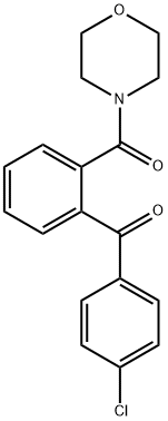 (4-chlorophenyl)[2-(4-morpholinylcarbonyl)phenyl]methanone 结构式