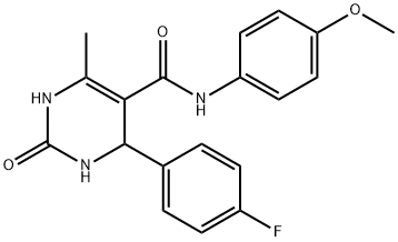 4-(4-fluorophenyl)-N-(4-methoxyphenyl)-6-methyl-2-oxo-1,2,3,4-tetrahydro-5-pyrimidinecarboxamide|