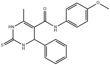 333767-83-2 N-(4-methoxyphenyl)-6-methyl-4-phenyl-2-thioxo-1,2,3,4-tetrahydro-5-pyrimidinecarboxamide