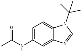 N-(1-tert-butyl-1H-benzimidazol-5-yl)acetamide Struktur