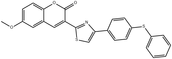 333773-58-3 6-methoxy-3-{4-[4-(phenylsulfanyl)phenyl]-1,3-thiazol-2-yl}-2H-chromen-2-one