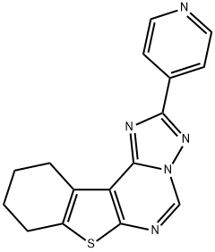 2-(4-pyridinyl)-8,9,10,11-tetrahydro[1]benzothieno[3,2-e][1,2,4]triazolo[1,5-c]pyrimidine Structure