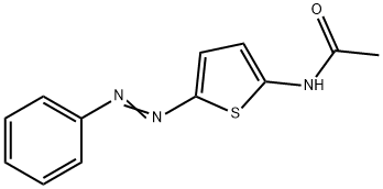 N-[5-(2-phenyldiazenyl)-2-thienyl]acetamide 化学構造式