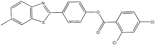 4-(6-methyl-1,3-benzothiazol-2-yl)phenyl 2,4-dichlorobenzoate Structure