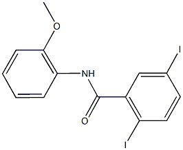 2,5-diiodo-N-[2-(methyloxy)phenyl]benzamide Structure