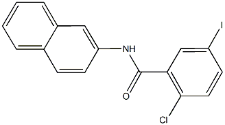 2-chloro-5-iodo-N-(2-naphthyl)benzamide 结构式