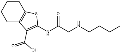 333780-21-5 2-{[(butylamino)acetyl]amino}-4,5,6,7-tetrahydro-1-benzothiophene-3-carboxylic acid