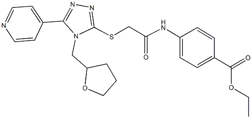 ethyl -1,2,4-triazol-3-yl]sulfanyl}acetamide Structure