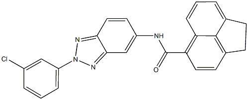 N-[2-(3-chlorophenyl)-2H-1,2,3-benzotriazol-5-yl]-1,2-dihydro-5-acenaphthylenecarboxamide Structure