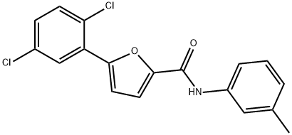 5-(2,5-dichlorophenyl)-N-(3-methylphenyl)-2-furamide Structure
