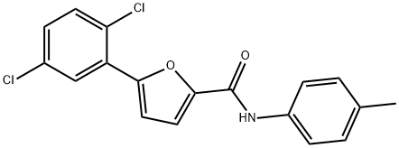 5-(2,5-dichlorophenyl)-N-(4-methylphenyl)-2-furamide Struktur