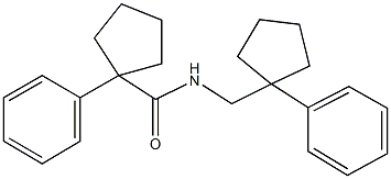 1-phenyl-N-[(1-phenylcyclopentyl)methyl]cyclopentanecarboxamide|