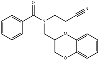N-(2-cyanoethyl)-N-(2,3-dihydro-1,4-benzodioxin-2-ylmethyl)benzamide,334505-29-2,结构式