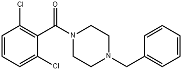 1-benzyl-4-(2,6-dichlorobenzoyl)piperazine Structure