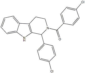 335118-32-6 2-(4-chlorobenzoyl)-1-(4-chlorophenyl)-2,3,4,9-tetrahydro-1H-beta-carboline