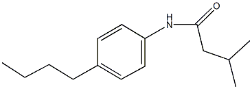 N-(4-butylphenyl)-3-methylbutanamide Struktur