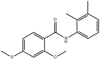 N-(2,3-dimethylphenyl)-2-methoxy-4-(methylsulfanyl)benzamide Structure