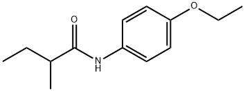 N-(4-ethoxyphenyl)-2-methylbutanamide 化学構造式