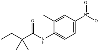 N-{4-nitro-2-methylphenyl}-2,2-dimethylbutanamide, 335204-57-4, 结构式