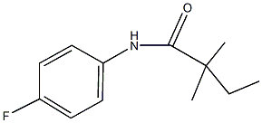 N-(4-fluorophenyl)-2,2-dimethylbutanamide Structure