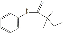 2,2-dimethyl-N-(3-methylphenyl)butanamide Structure