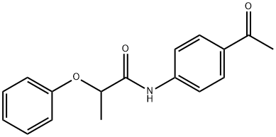 N-(4-acetylphenyl)-2-phenoxypropanamide Structure