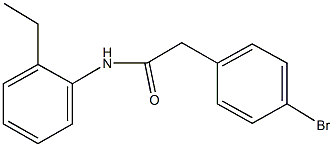 2-(4-bromophenyl)-N-(2-ethylphenyl)acetamide Structure