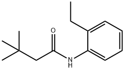 N-(2-ethylphenyl)-3,3-dimethylbutanamide Struktur