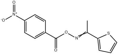 1-(2-thienyl)ethanone O-{4-nitrobenzoyl}oxime Structure