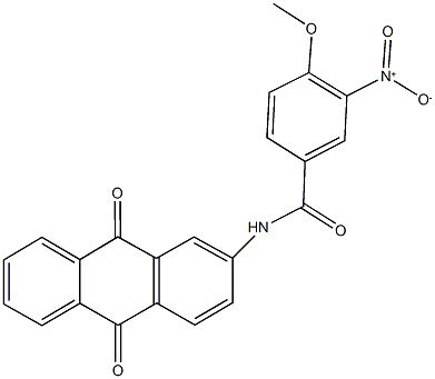 N-(9,10-dioxo-9,10-dihydroanthracen-2-yl)-3-nitro-4-methoxybenzamide|