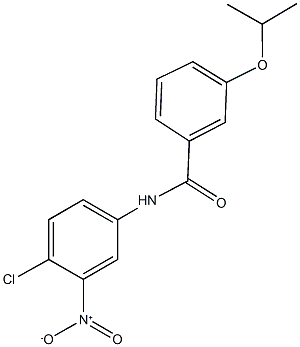 N-{4-chloro-3-nitrophenyl}-3-isopropoxybenzamide Struktur
