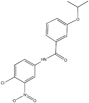 N-{4-chloro-3-nitrophenyl}-3-isopropoxybenzamide 结构式