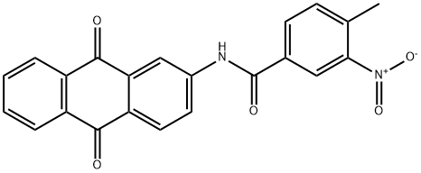N-(9,10-dioxo-9,10-dihydroanthracen-2-yl)-3-nitro-4-methylbenzamide Struktur