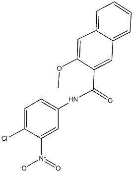 N-{4-chloro-3-nitrophenyl}-3-methoxy-2-naphthamide|