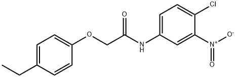 N-{4-chloro-3-nitrophenyl}-2-(4-ethylphenoxy)acetamide,335205-71-5,结构式